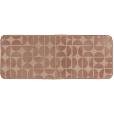 TENDANCE Tappeto Memory In Microfibra Roy 45x120 Cm - Cappuccino - TENDANCE Tappeto Memory In Microfibra Roy 45x120 Cm - Cappuccino -