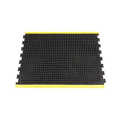 MILTEX Tappeto Antifatica Yoga Dome Basic Nero/giallo Lungh MILTEX Tappeto Antifatica Yoga Dome Basic Nero/giallo Lungh