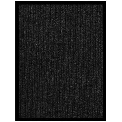 DÉCOSHOP26 Zerbino D'Ingresso Con Bordo Nero Superficie In Feltro Agugliato A Righe Retro Antiscivolo 60 X 80 Cm Pp E Vinile Antracite Dec040636 DÉCOSHOP26 Zerbino D'Ingresso Con Bordo Nero Superficie In Feltro Agugliato A Righe Retro Antiscivolo 60 X 80 Cm Pp E Vinile Antracite Dec040636