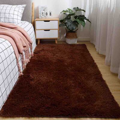 OEM Tappeto Rettangolare In Pelliccia Sintetica A Pelo Lungo, Antiscivolo, Morbido, Lavabile, Per Camera Da Letto, Soggiorno, Marrone Scuro, 60 X 120 Cm OEM Tappeto Rettangolare In Pelliccia Sintetica A Pelo Lungo, Antiscivolo, Morbido, Lavabile, Per Camera Da Letto, Soggiorno, Marrone Scuro, 60 X 120 Cm