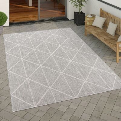 PACO HOME Tappeto Soggiorno Pelo Corto Poliacrilico Motivo Marocchino Mélange Grigio Beige 160x230 Cm PACO HOME Tappeto Soggiorno Pelo Corto Poliacrilico Motivo Marocchino Mélange Grigio Beige 160x230 Cm