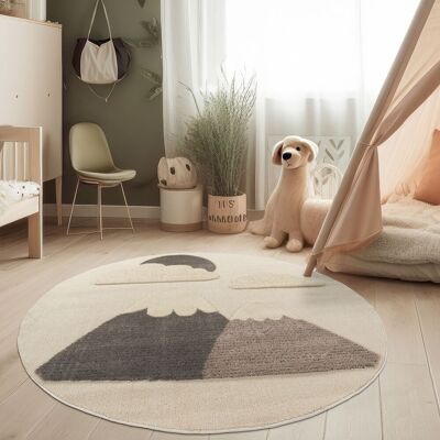 Paco Home - Tappeto Rotondo per Camera dei Bambini - Morbido Piuma 160cm Paco Home - Tappeto Rotondo per Camera dei Bambini - Morbido Piuma 160cm