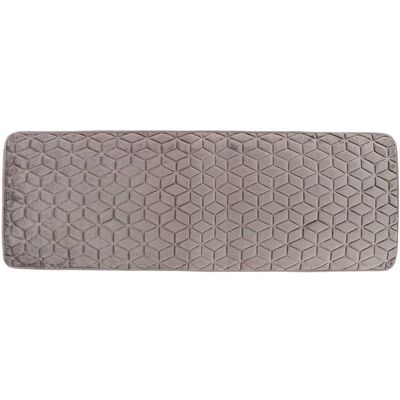 TENDANCE Tappetino Con Motivo Geometrico In Microfibra 40x120 Cm - Grigio Chiaro - TENDANCE Tappetino Con Motivo Geometrico In Microfibra 40x120 Cm - Grigio Chiaro -