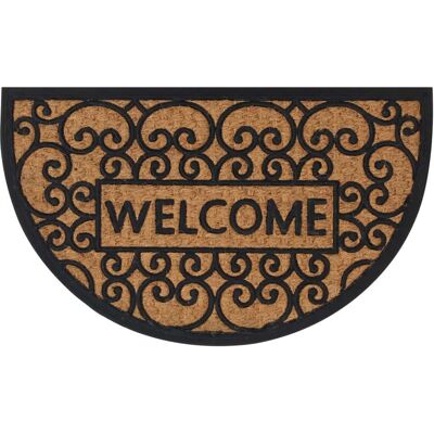 HELLOSHOP26 Zerbino Semicircolare Antiscivolo Per Interni Ed Esterni 45 X 75 Cm Gomma Nera 020046197 HELLOSHOP26 Zerbino Semicircolare Antiscivolo Per Interni Ed Esterni 45 X 75 Cm Gomma Nera 020046197