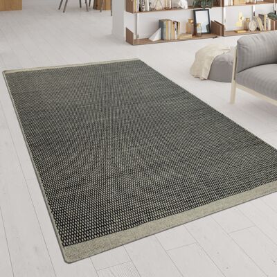 PACO HOME Tappeto Tessuto A Mano Tessuto Piatto Look Scandinavo Mélange Motivo Jacquard In Grigio 120x170 Cm PACO HOME Tappeto Tessuto A Mano Tessuto Piatto Look Scandinavo Mélange Motivo Jacquard In Grigio 120x170 Cm