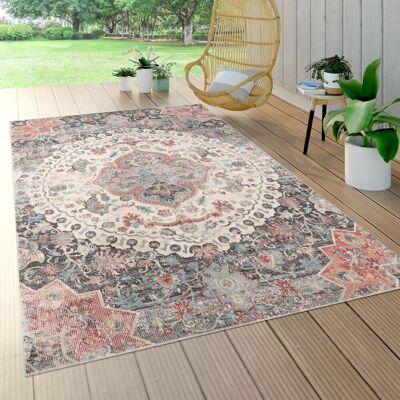 PACO HOME Torres 271 - Tappeto rotondo grigio 160cm per esterni e interni PACO HOME Torres 271 - Tappeto rotondo grigio 160cm per esterni e interni