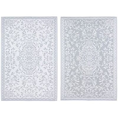 BIZZOTTO - Tappeto 'ansedonia' Bianco E Grigio Per Salottino Da Giardino -120x180 Cm BIZZOTTO - Tappeto 'ansedonia' Bianco E Grigio Per Salottino Da Giardino -120x180 Cm