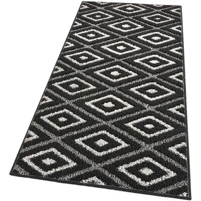 Emmevi - Tappeto Rombi 3D - Nero - 50x40 cm - Rug Emmevi - Tappeto Rombi 3D - Nero - 50x40 cm - Rug