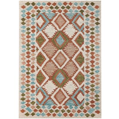 Tappeto in Lana Beliani - Motivo Geometrico Multicolore - 160x230cm Tappeto in Lana Beliani - Motivo Geometrico Multicolore - 160x230cm