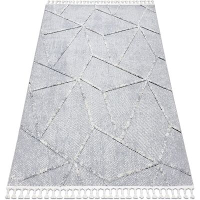 Tappeto SEVILLA Z791C mosaico grigio / bianco Frange Berbero Marocchino 200x290 cm Tappeto SEVILLA Z791C mosaico grigio / bianco Frange Berbero Marocchino 200x290 cm