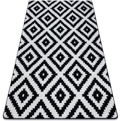 RUGSX Tappeto Sketch - F998 Crema/nero - Quadri Ruta Black 180x270 Cm RUGSX Tappeto Sketch - F998 Crema/nero - Quadri Ruta Black 180x270 Cm