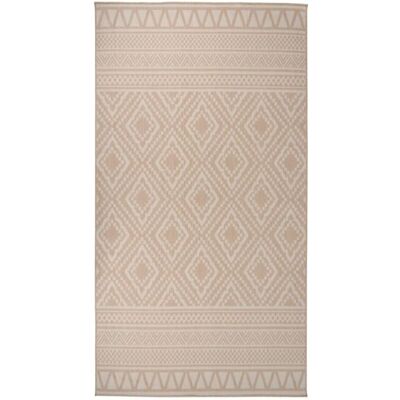 vidaXL Tappeto Esterno in Tessitura Piana - Strisce Marroni - 80x150 cm vidaXL Tappeto Esterno in Tessitura Piana - Strisce Marroni - 80x150 cm