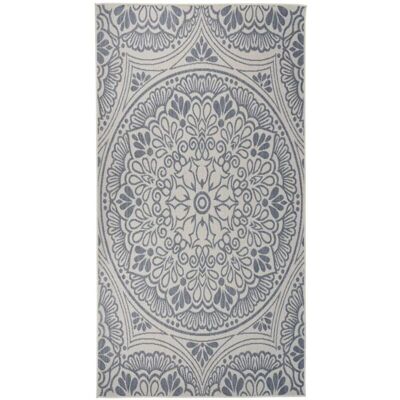 Tappeto da esterno a trama piatta vidaXL 80x150 cm Motivo Blu - Tappeto da esterno Tappeto da esterno a trama piatta vidaXL 80x150 cm Motivo Blu - Tappeto da esterno