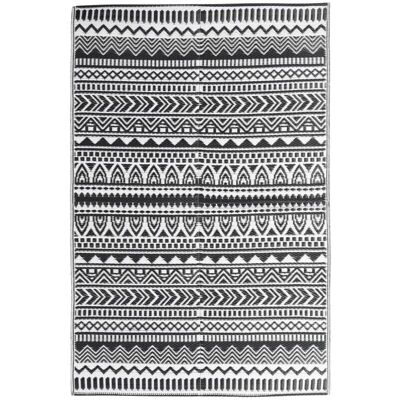 vidaXL Tappeto Esterno Bianco e Nero 140x200 cm - Tappeto Esterno vidaXL Tappeto Esterno Bianco e Nero 140x200 cm - Tappeto Esterno