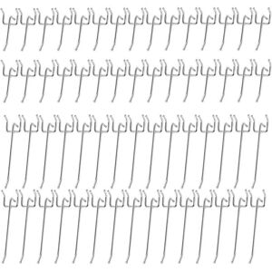 TEHTUY 60 Ganci In Metallo Per Pannelli Forati, Per Pareti Espositive, Scaffali Di Supermercati, Negozi Di Bricolage (5/10 Cm) TEHTUY 60 Ganci In Metallo Per Pannelli Forati, Per Pareti Espositive, Scaffali Di Supermercati, Negozi Di Bricolage (5/10 Cm)