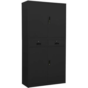 vidaXL Mobile da Ufficio Antracite - Acciaio - 90x40x180 cm - Archiviazione vidaXL Mobile da Ufficio Antracite - Acciaio - 90x40x180 cm - Archiviazione