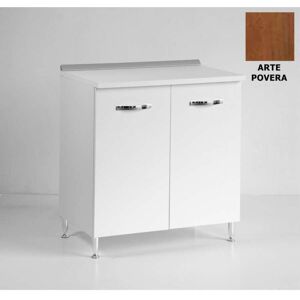 TEZETA Base Cucina Due Ante 80x50x85h Colore Noce Antico TEZETA Base Cucina Due Ante 80x50x85h Colore Noce Antico