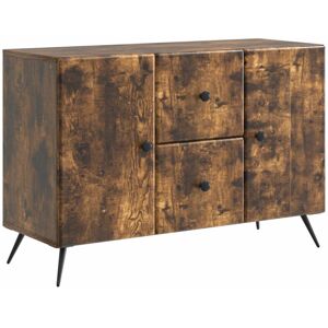 VIDAXL Credenza Rovere Fumo 89 X 34,5 X 60 Cm Legno Ingegnerizzato VIDAXL Credenza Rovere Fumo 89 X 34,5 X 60 Cm Legno Ingegnerizzato