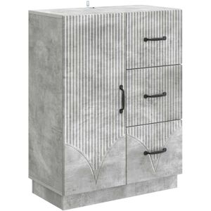 VIDAXL Credenza Grigio Cemento 66 X 34,5 X 87 Cm Legno VIDAXL Credenza Grigio Cemento 66 X 34,5 X 87 Cm Legno