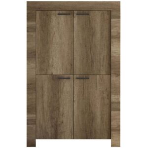 LES TENDANCES - Credenza Mobile Soggiorno 2 Ante In Melaminico 102x43x158cm Tft Sax Rovere LES TENDANCES - Credenza Mobile Soggiorno 2 Ante In Melaminico 102x43x158cm Tft Sax Rovere
