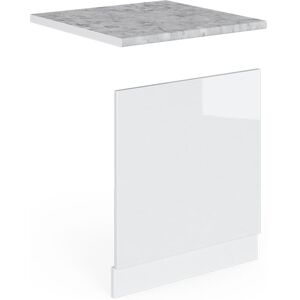 Vicco Pannello Frontale R-line, Bianco Lucido, 60 Cm , Pl Marmo Vicco Pannello Frontale R-line, Bianco Lucido, 60 Cm , Pl Marmo