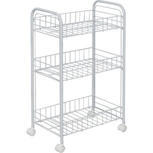 IRIS OHYAMA Carrello, Carrello, Vassoio, Servizio Di Stoccaggio, 3 Livelli Di Nicchia, Su Ruote, Grande Capacità, Ristorante, Cucina, Hotel - Mesh Cart Dmc-3 - Bianco - IRIS OHYAMA Carrello, Carrello, Vassoio, Servizio Di Stoccaggio, 3 Livelli Di Nicchia, Su Ruote, Grande Capacità, Ristorante, Cucina, Hotel - Mesh Cart Dmc-3 - Bianco -