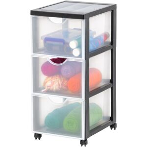 IRIS OHYAMA - Cassettiera In Plastica Con Ruote, 3 Cassetti Grandi, Nero, Maniglie Facili Da Tirare, Organizzatore, Per Camera Da Letto, Bagno, Scuola E Ufficio, Senza Bpa, Contenitore, Dddc-303 IRIS OHYAMA - Cassettiera In Plastica Con Ruote, 3 Cassetti Grandi, Nero, Maniglie Facili Da Tirare, Organizzatore, Per Camera Da Letto, Bagno, Scuola E Ufficio, Senza Bpa, Contenitore, Dddc-303