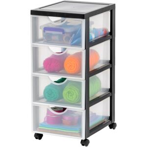 IRIS OHYAMA - Cassettiera In Plastica Con Ruote, 4 Cassetti Piccoli, Nero, Maniglie Facili Da Tirare, Organizzatore, Per Camera Da Letto, Bagno, Scuola E Ufficio, Senza Bpa, Contenitore, Dddc-004 IRIS OHYAMA - Cassettiera In Plastica Con Ruote, 4 Cassetti Piccoli, Nero, Maniglie Facili Da Tirare, Organizzatore, Per Camera Da Letto, Bagno, Scuola E Ufficio, Senza Bpa, Contenitore, Dddc-004
