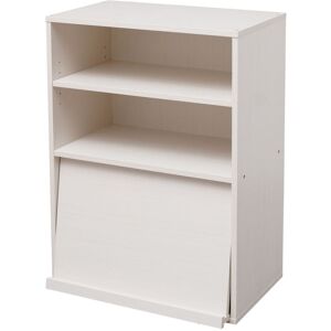 IRIS OHYAMA Armadio Con Ante, Ripiano Portaoggetti, 2 Vani Componibili, Design, Solido, Moderno, Multiuso, Ufficio, Camera Da Letto, Soggiorno, Flap Rack Chr-1, Rovere Bianco - IRIS OHYAMA Armadio Con Ante, Ripiano Portaoggetti, 2 Vani Componibili, Design, Solido, Moderno, Multiuso, Ufficio, Camera Da Letto, Soggiorno, Flap Rack Chr-1, Rovere Bianco -