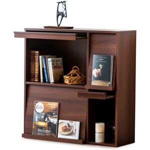 IRIS OHYAMA Armadietto, Scaffale, Libreria Portaoggetti, Con 4 Ante Pieghevoli, Design, Versatile, Ufficio, Camera Da Letto, Soggiorno, Sala Da Pranzo - Flap Rack Fr-f4 - Marrone - IRIS OHYAMA Armadietto, Scaffale, Libreria Portaoggetti, Con 4 Ante Pieghevoli, Design, Versatile, Ufficio, Camera Da Letto, Soggiorno, Sala Da Pranzo - Flap Rack Fr-f4 - Marrone -