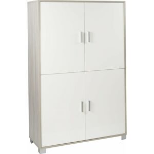 GIORDANOSHOP Mobile 4 Ante 107x162x41 Cm Olmo Chiaro/bianco Fiammato GIORDANOSHOP Mobile 4 Ante 107x162x41 Cm Olmo Chiaro/bianco Fiammato