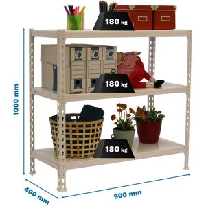 SIMONRACK Scaffale Portaoggetti, 1000x900x400 Mm, 3 Ripiani, Portata 180 Kg Per Ripiano, Metallo, Scaffale Da Garage, Bianco – Simonclick SIMONRACK Scaffale Portaoggetti, 1000x900x400 Mm, 3 Ripiani, Portata 180 Kg Per Ripiano, Metallo, Scaffale Da Garage, Bianco – Simonclick