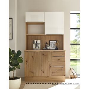 Respekta Buffet Da Cucina Marleen Premium 120 Cm Bianco Artigianale Rovere Respecta Respekta Buffet Da Cucina Marleen Premium 120 Cm Bianco Artigianale Rovere Respecta