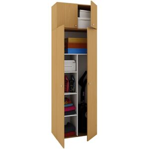 EBUY24 - Armadio Scopa Vcm 6 Scomparti Dimensioni L. 70 X A. 238 X T. 40 Cm Armadio Domestico Armadio Multiuso Montaggio A Due Ante - Vandol (faggio) EBUY24 - Armadio Scopa Vcm 6 Scomparti Dimensioni L. 70 X A. 238 X T. 40 Cm Armadio Domestico Armadio Multiuso Montaggio A Due Ante - Vandol (faggio)