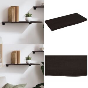 VIDAXL Ripiano Muro Marrone Scuro 60x30x2 Cm Massello Rovere Trattato - Ripiano In Legno - Ripiano In Rovere VIDAXL Ripiano Muro Marrone Scuro 60x30x2 Cm Massello Rovere Trattato - Ripiano In Legno - Ripiano In Rovere