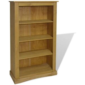 Libreria in legno MOBIKASA con 4 ripiani - Stile rustico messicano Libreria in legno MOBIKASA con 4 ripiani - Stile rustico messicano