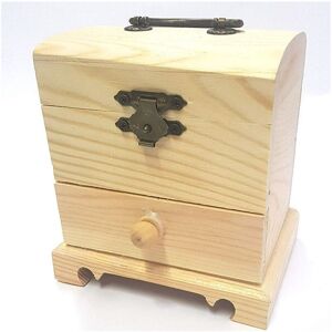 TRADE SHOP Traesio - Scatola Baule Legno Cassetto 64889 Portagioie 11x10.5x8cm Cassettiera - - TRADE SHOP Traesio - Scatola Baule Legno Cassetto 64889 Portagioie 11x10.5x8cm Cassettiera - -