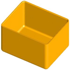 ARTPLAST - Box polipropilene 39x31 h 25 mm per organizzatore di plastica artistica 12 Compartimenti l 180 x p 128 x h 32 mm mm - Nero giallo