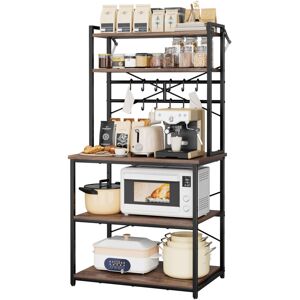 VEVOR Scaffale Da Cucina Portaoggetti Microonde Utensili Da Cucina 80x40x161,8 Cm Scaffale Multilevello Con Ripiano Regolabile Rimovibile, Mensola Per Microonde Da Bar Ristorante Piedini Regolabili VEVOR Scaffale Da Cucina Portaoggetti Microonde Utensili Da Cucina 80x40x161,8 Cm Scaffale Multilevello Con Ripiano Regolabile Rimovibile, Mensola Per Microonde Da Bar Ristorante Piedini Regolabili