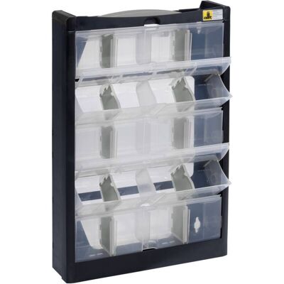 Allit 466250 Cassettiera Porta Minuteria (l X A X P) 300 X 465 X 80 Mm Nero, Grigio 1 Pz. - Allit 466250 Cassettiera Porta Minuteria (l X A X P) 300 X 465 X 80 Mm Nero, Grigio 1 Pz. -