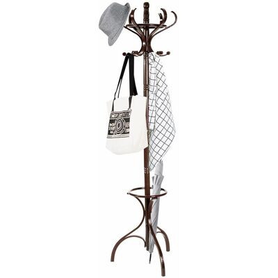 COSTWAY Appendiabiti Da Terra, Appendi Cappotti, Porta Cappotti Da Ingresso, 182 X 48 X 48 Cm (marrone Rossastro) COSTWAY Appendiabiti Da Terra, Appendi Cappotti, Porta Cappotti Da Ingresso, 182 X 48 X 48 Cm (marrone Rossastro)