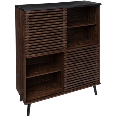 ATMOSPHERA - Libreria Asmar In Legno Scuro 100x137cm Créateur D'Intérieur ATMOSPHERA - Libreria Asmar In Legno Scuro 100x137cm Créateur D'Intérieur
