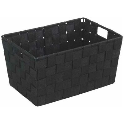 Wenko Cestino Da Bagno Adria, Contenitore Da Bagno S, In Polipropilene, 30x20x15 Cm, Nero - Wenko Cestino Da Bagno Adria, Contenitore Da Bagno S, In Polipropilene, 30x20x15 Cm, Nero -