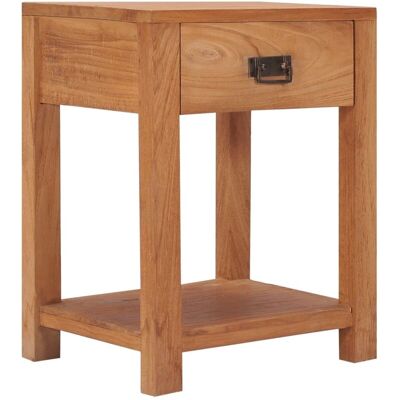 VIDAXL Comodino 35x35x50 Cm In Legno Massello Di Teak - VIDAXL Comodino 35x35x50 Cm In Legno Massello Di Teak -