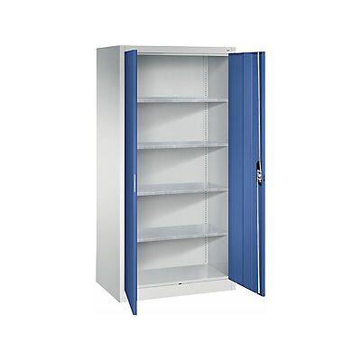 Armadio da officina grigio chiaro / blu genciana - Armadio di stoccaggio Armadio da officina grigio chiaro / blu genciana - Armadio di stoccaggio
