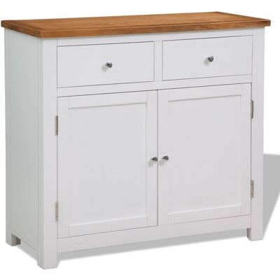 vidaXL - Solid Oak Sideboard - 90x33.5x83 cm - Sideboard vidaXL - Solid Oak Sideboard - 90x33.5x83 cm - Sideboard