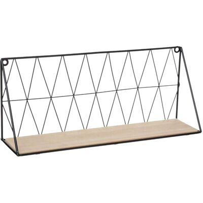 ATMOSPHERA - Mensola Da Parete In Legno E Metallo 48x12x20cm ATMOSPHERA - Mensola Da Parete In Legno E Metallo 48x12x20cm