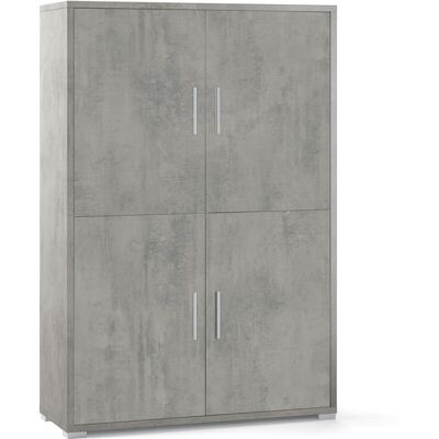 Iperbriko - Credenza Moderna in Cemento Beton - 108x41x h161 cm Iperbriko - Credenza Moderna in Cemento Beton - 108x41x h161 cm