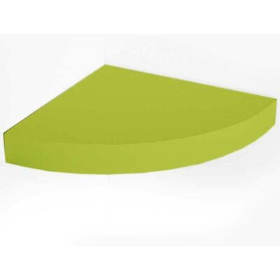 BAKAJI Mensola Parete Angolare Scaffale Ripiano Ad Angolo In Legno Mdf Verde 24x4cm BAKAJI Mensola Parete Angolare Scaffale Ripiano Ad Angolo In Legno Mdf Verde 24x4cm