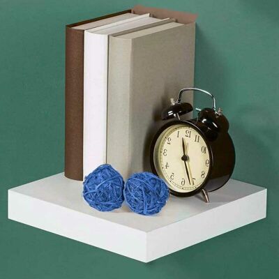 BAKAJI Mensola Parete Quadrata Scaffale 25x25x4cm Libreria Legno Mdf Bianco Moderna BAKAJI Mensola Parete Quadrata Scaffale 25x25x4cm Libreria Legno Mdf Bianco Moderna